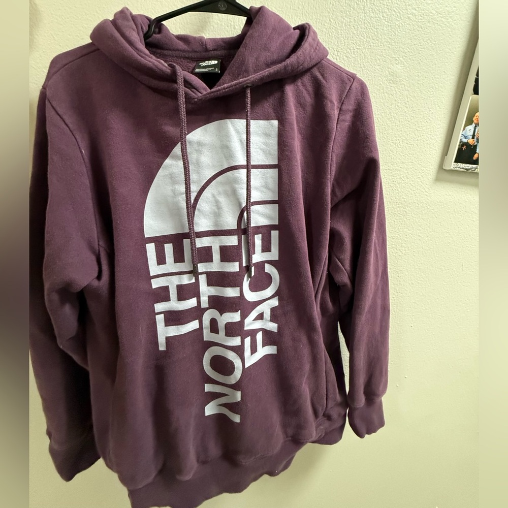 The North Face Plum Pullover Hoodie with White Logo